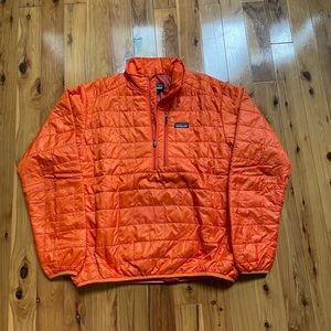 Patagonia Nano Puff Pullover Jacket Orange Large